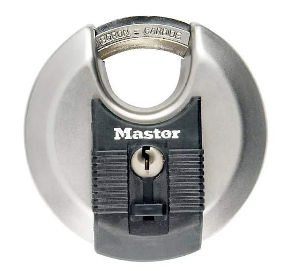 Castorama Cadenas à Clé Master Lock Excell M40EURD Disque En Acier Inoxydable Ø70 Mm Hauteur De L’anse 16 Mm magasin 1