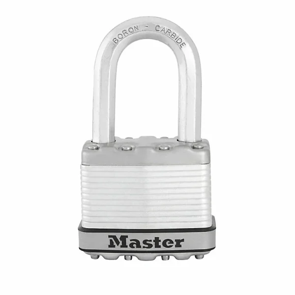 grande promotion Castorama Cadenas à Clé Master Lock Excell M5EURDLF Acier Laminé L.52 Mm Hauteur De L’anse 38 Mm 1