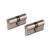 Castorama Cylindre Laiton Nickel Satiné Smith & Locke 30 X 30 Mm, Lot De 2 marque moins cher 5