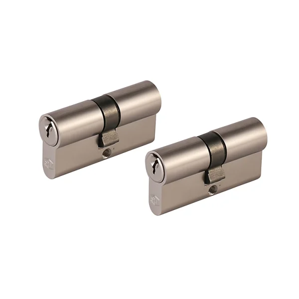 Castorama Cylindre Laiton Nickel Satiné Smith & Locke 30 X 30 Mm, Lot De 2 marque moins cher 1