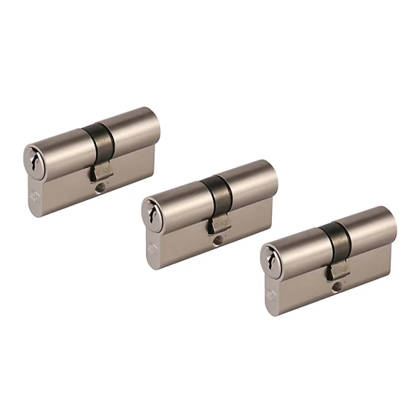 Castorama Cylindre Laiton Nickel Satiné Smith & Locke 30 X 30 Mm, Lot De 3 soldes en ligne 1