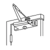 meilleur service Castorama Ferme-porte Diall Argent Pour Porte 46 à 65 Kg Réversible 5