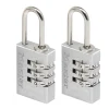 Livraison gratuite Castorama Lot De 2 Cadenas à Combinaison Master Lock 7620EURT Aluminium L.20 Mm Hauteur De L’anse 21 Mm 5