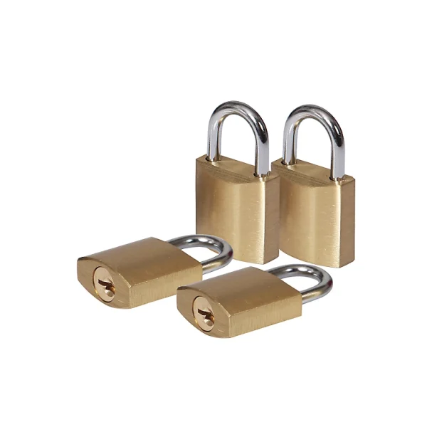 boutique en ligne Castorama Lot De 4 Cadenas à Clé Smith & Locke En Laiton L.21 Mm 1